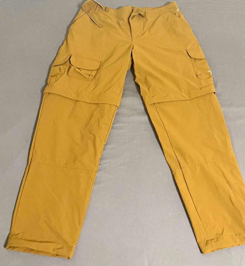 adidas Adicross Zip-Off Cargo Pants Mens L Bronze Strata Golf Convertible HS3197